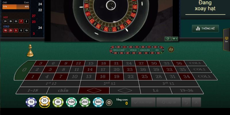 Roulette vòng quay may mắn tại 789win